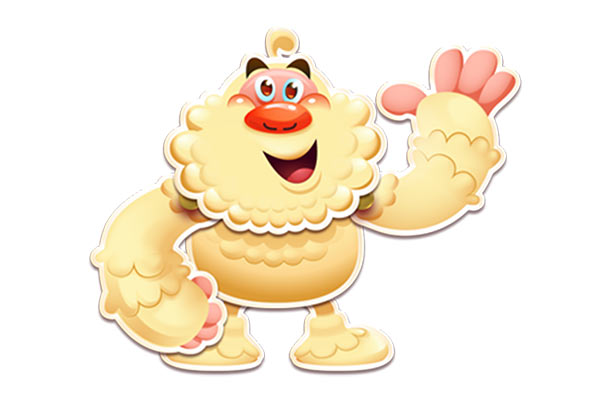 Mr. Yeti aus Candy Crush Saga