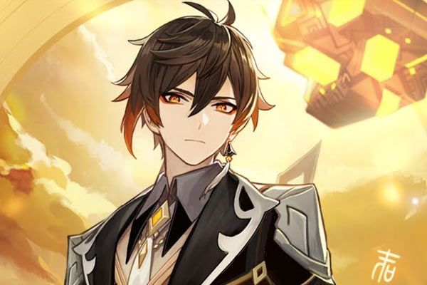 Zhongli em Genshin Impact