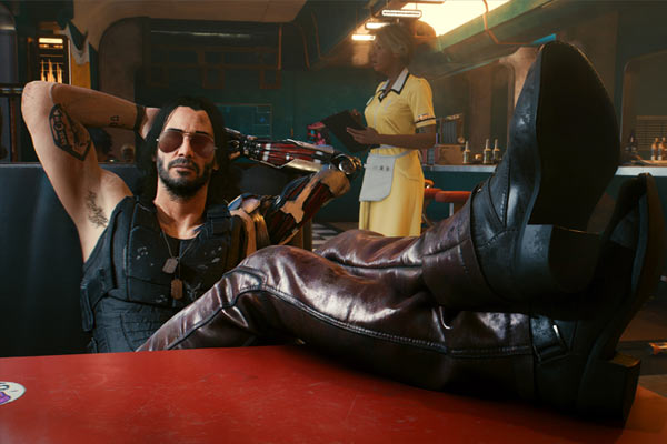 Johnny Silverhand dans Cyberpunk 2077