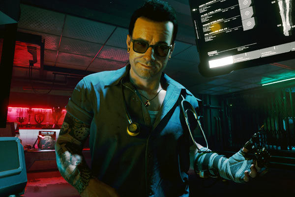 Viktor Vector dans Cyberpunk 2077