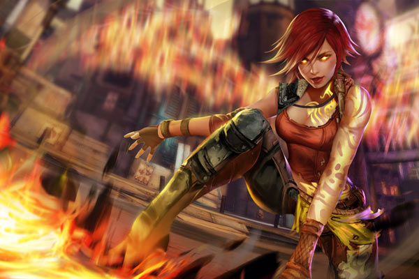 Lilith, The Firehawk in Borderlands