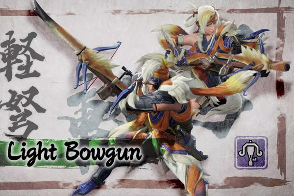 The Light Bowgun in Monster Hunter Rise