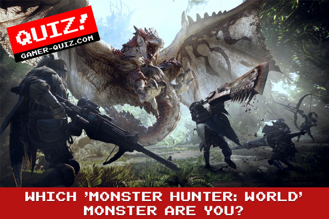 Bem-vindo ao quiz: Qual monstro do Monster Hunter: World você é?