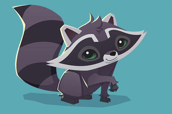 Raccoon en Animal Jam