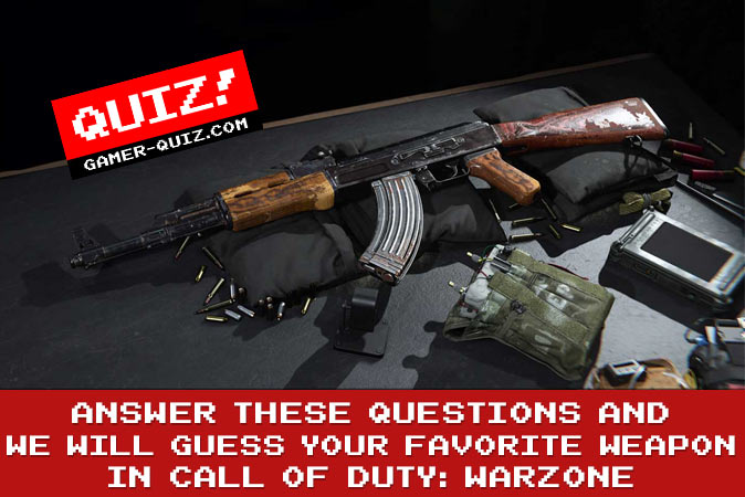 Bienvenue au quizz: Répondez à ces questions et nous devinerons votre arme préférée dans Call of Duty: Warzone.