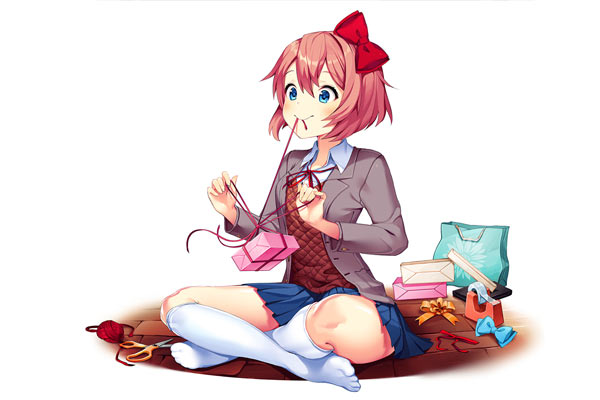 Sayori in Doki Doki Literature Club!