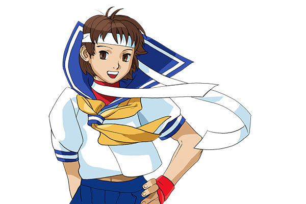 Sakura in Street Fighter