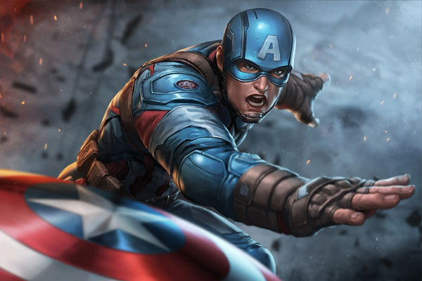 Captain America aus Marvel Future Fight