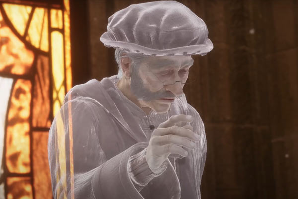 Cuthbert Binns em Hogwarts Legacy
