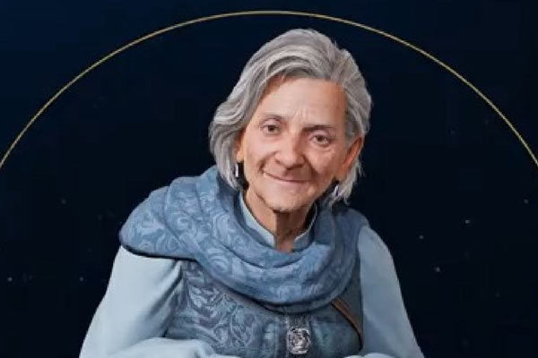 Professor Dinah Hecat em Hogwarts Legacy
