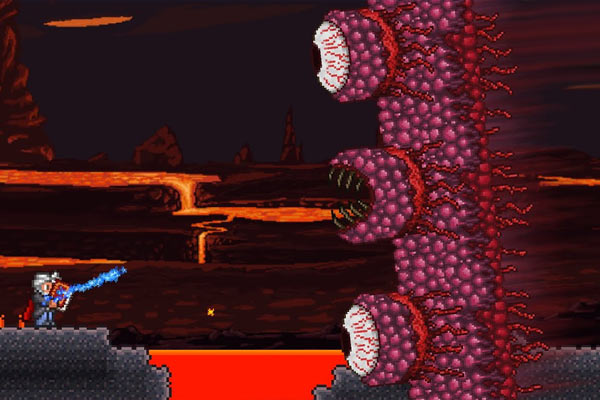 Wall of Flesh em Terraria