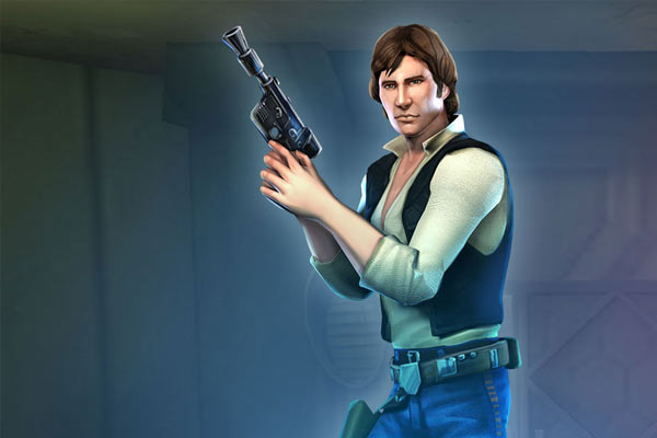 Han Solo in Star Wars: Galaxy of Heroes